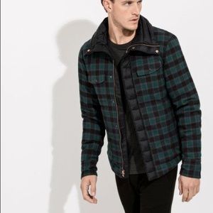 Kit and Ace Hull Cashmere Plaid Zip Up Jacket M